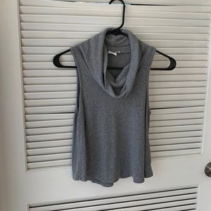 Grey sleeveless sweater